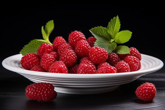 Plaque de fraises isolée