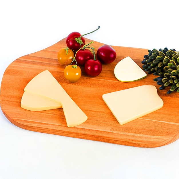 Photo plaque à fromage en bois de forme incurvée