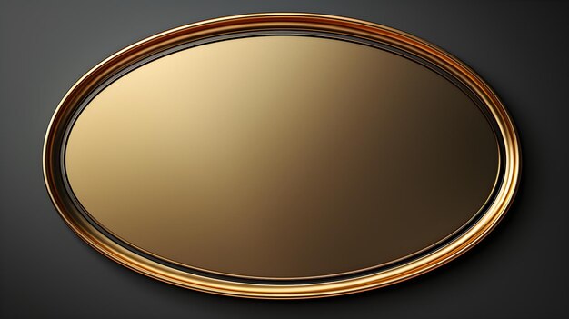 plaque de miroir en laiton brillant