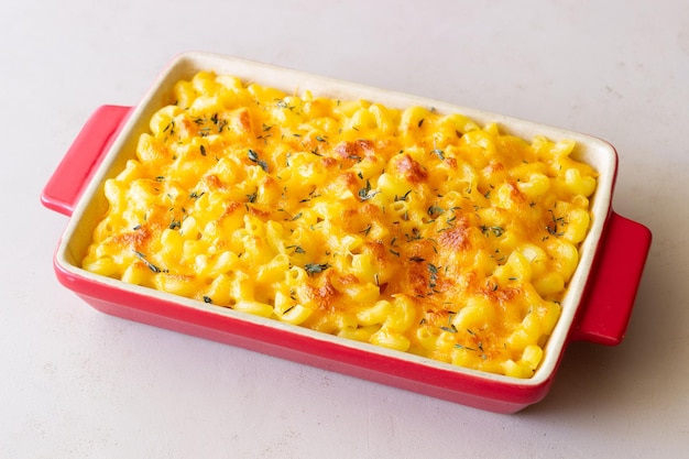 Plat américain macaroni au fromage Cuisine nationale Cuisine végétarienne