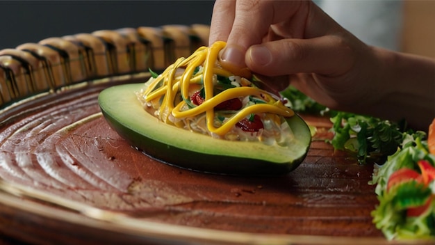 plat à base d'avocat