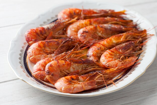 Plat de crevettes au four