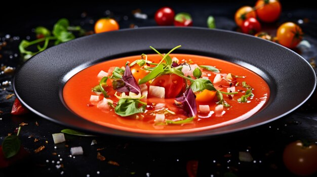 Plat de gaspacho