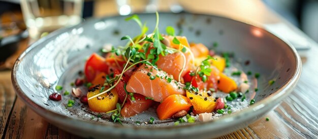 Un plat de nourriture sur la table