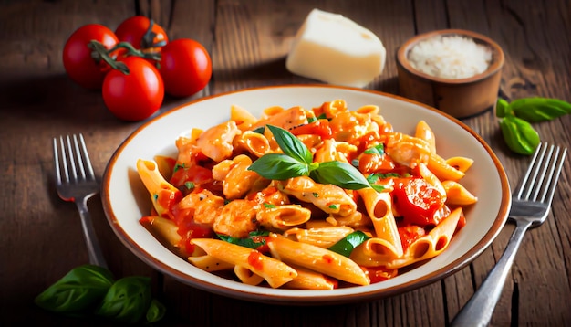 Plat de penne rigate