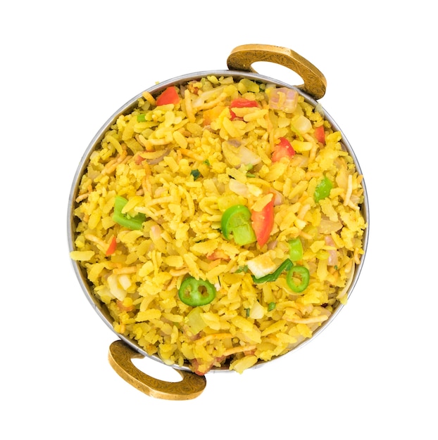 Plat de petit déjeuner indien Poha