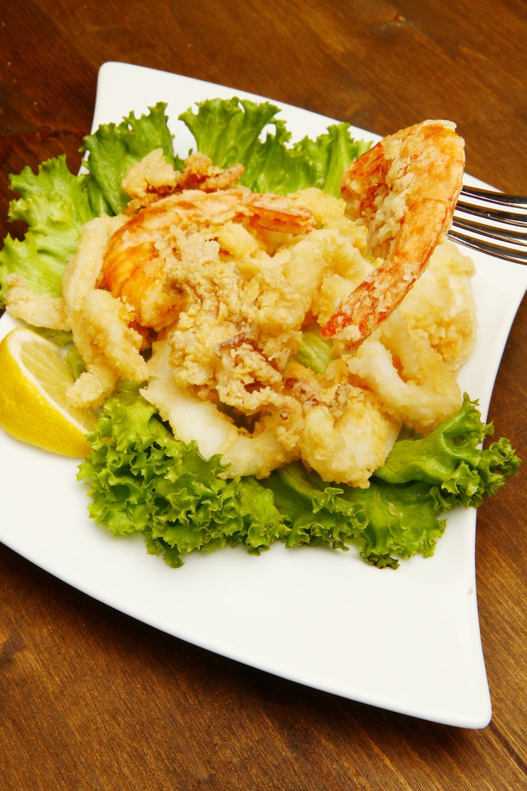 Photo plat de poisson frit