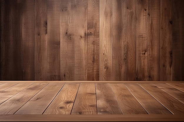 Plate-forme en bois de chêne ou plancher en blanc avec texture en bois