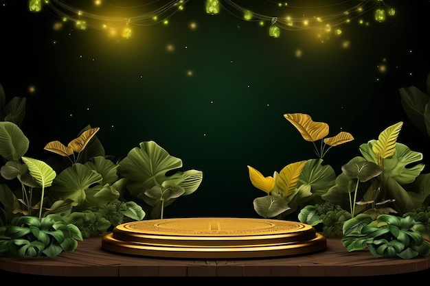 un plateau d'or avec une plaque d'or qui dit le mot dessus