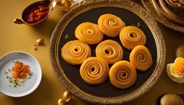 Photo un plateau de pâtisseries avec une tasse de café à côté