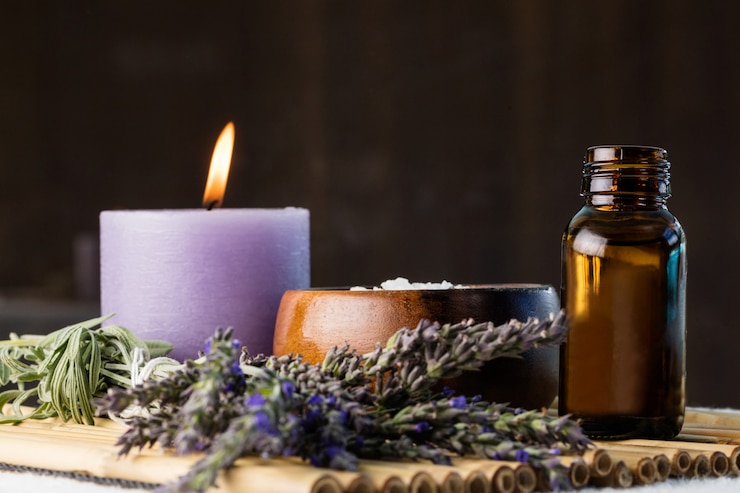 Photo plateau de produits de beauté