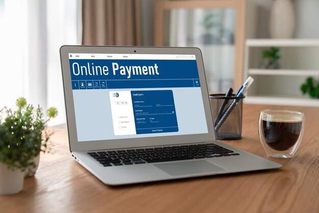 Plateforme de paiement en ligne pour le transfert d'argent à la mode