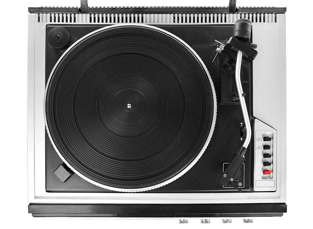 Platine vinyle tourne-disque vintage bouchent