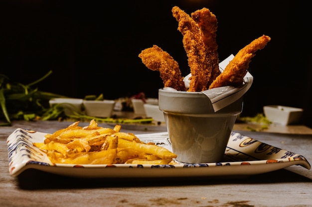 Platos de chef préparés en restaurant