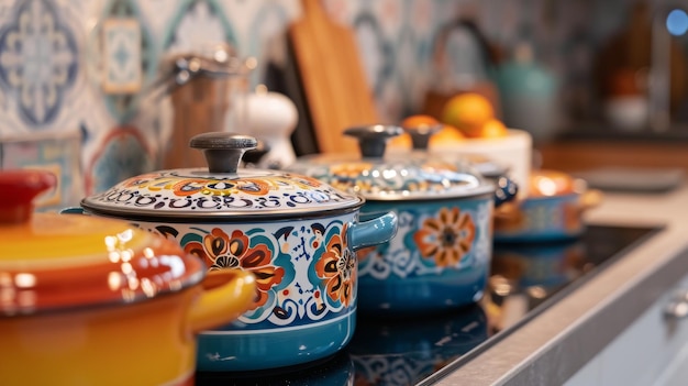 Photo des plats colorés ornent une table héritage hispanique