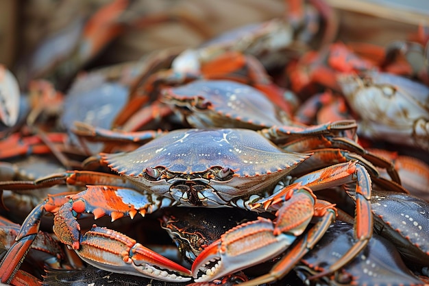 Des plats de crabe Extravagance Une célébration extravagante de fruits de mer