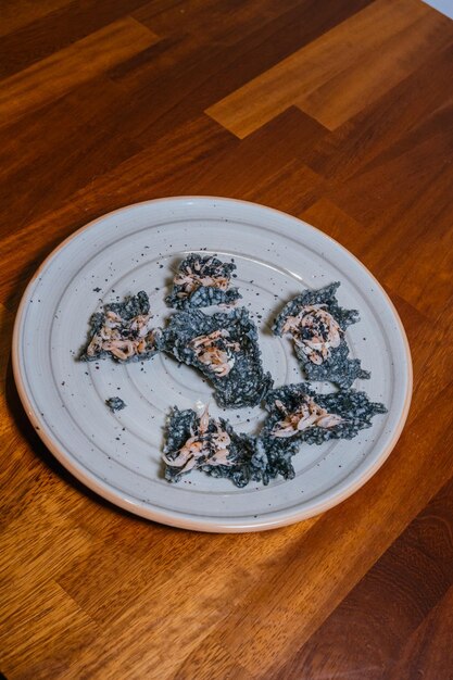 Des plats de luxe dans un bon restaurant.