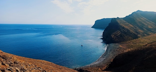 Playa de la Guancha desde lo alto à la Gomera