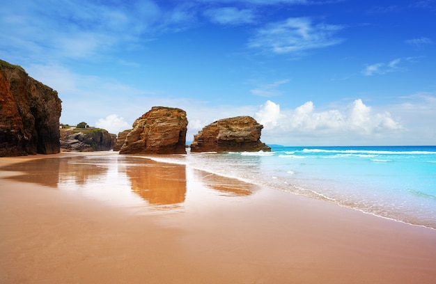 Playa las catedrales Catedrais beach en Galice Espagne