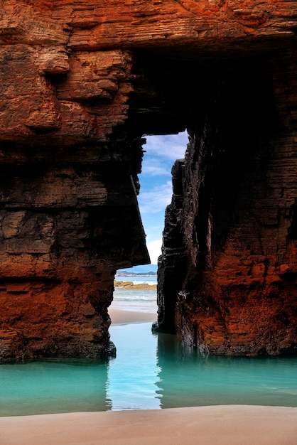 Playa las catedrales Catedrais beach en Galice Espagne