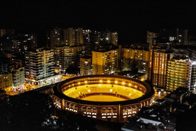 Plaza de Toros en la noche