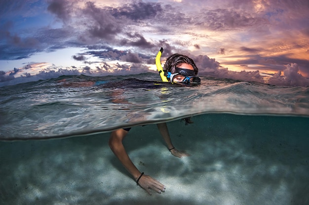 Plongée en apnée aux Maldives