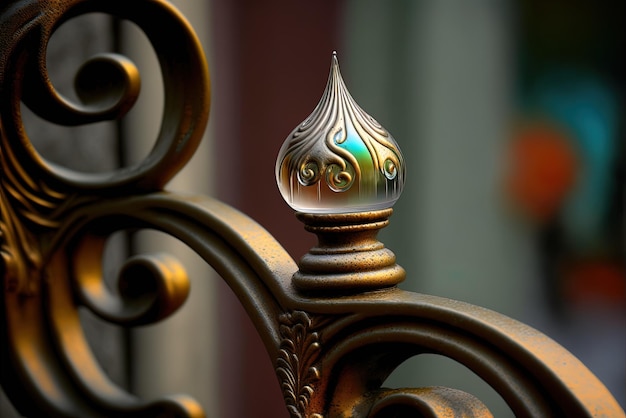 La plongée vue de près de la balustrade