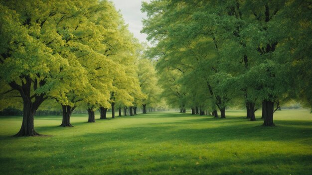 Plongez dans les changements saisonniers qui affectent l'arbre vert absolu éclairant les nuances de son