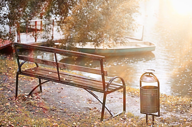 Pluie d'automne dans le parc