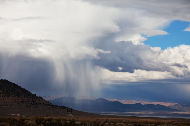 Pluie dans les montagnes