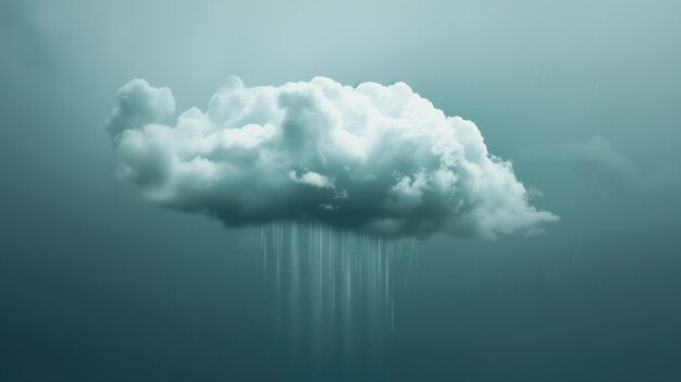 La pluie tombe d'un seul nuage