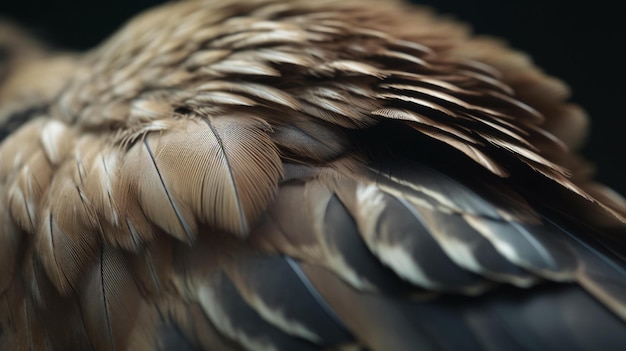 Plume d'oiseau se bouchent