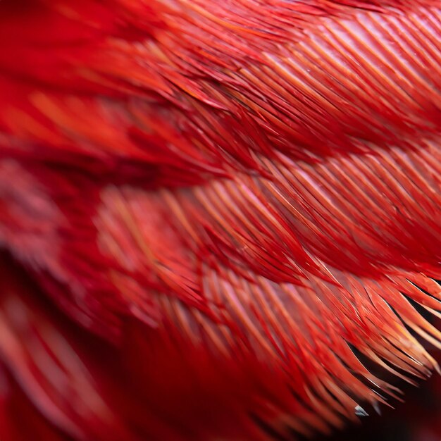 plumes de coq rouge