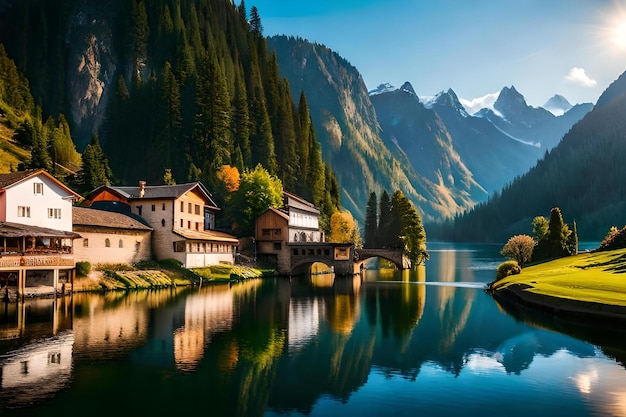 l'un des plus beaux pays qui voyagent au Cachemire