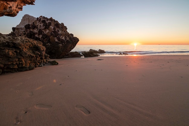 L'une des plus belles plages d'Espagne, appelée (Torre Del Loro, Huelva) en Espagne.