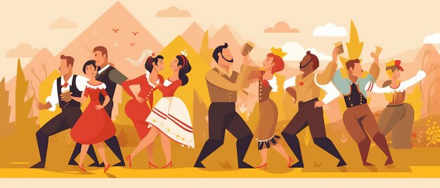 Le plus grand festival de la bière au monde Oktoberfest ou Volkfest a lieu chaque année en Allemagne Ai généré