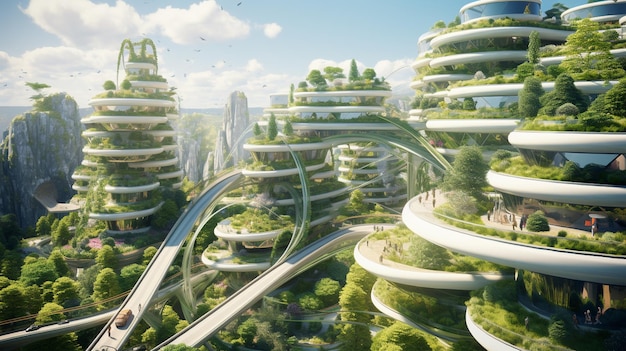 les plus hauts bâtiments résidentiels du monde est un monde d'architecture futuriste.