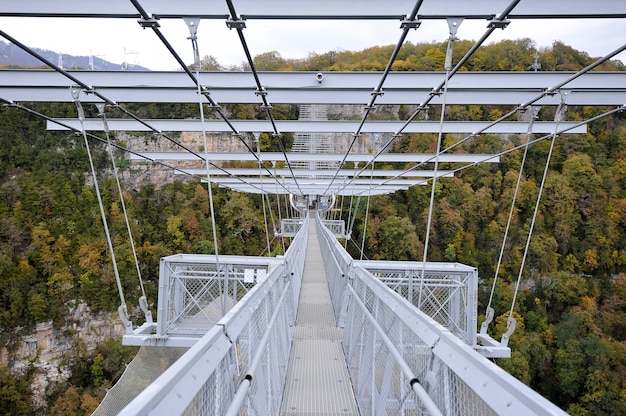 la plus longue passerelle suspendue au monde, Sochi, Russie