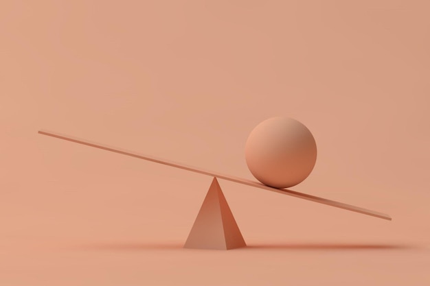 Plusieurs formes géométriques d'équilibrage
