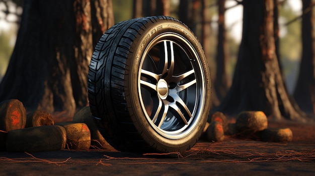 pneus et roues de la voiture