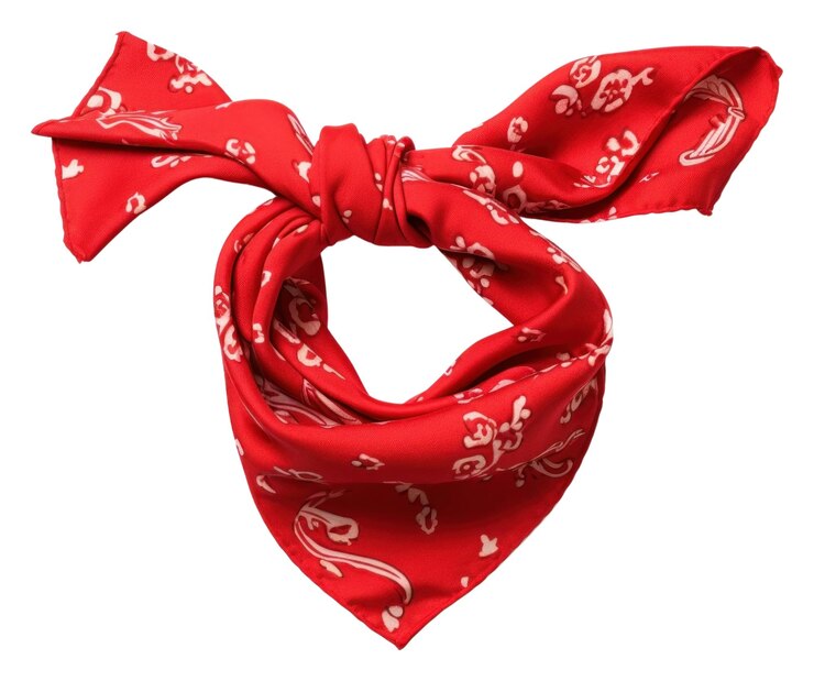 Photo png un bandana attaché à fond blanc accessoires de célébration