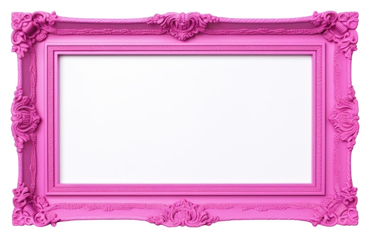 Photo png cadre de couleur pop décoration de fond blanc