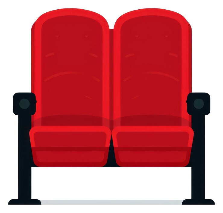 Photo png design plat siège de cinéma rouge meubles fauteuil fond blanc
