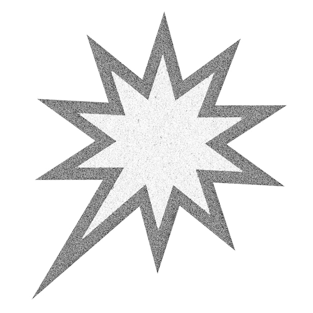 Png d'étoile argentée sur fond transparent