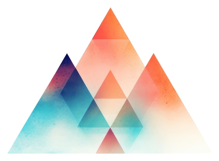 Photo png formes triangle abstrait créativité