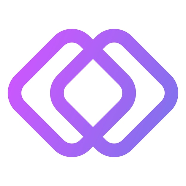 PNG gradient pourpre élément du logo de l'entreprise autocollant fond transparent