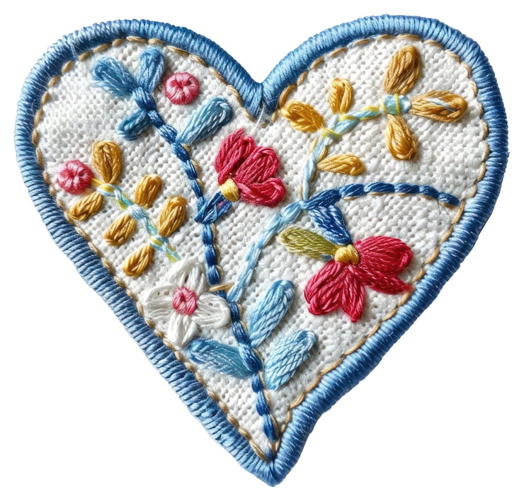 Photo png icones de cœur accessoires de broderie accessoires
