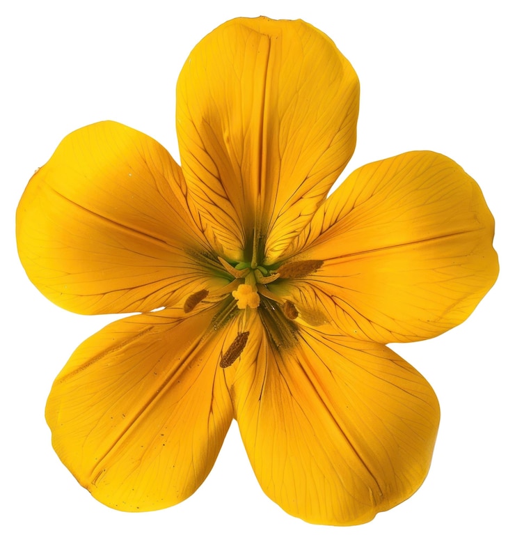 Photo png pétales de fleurs jaunes vibrants