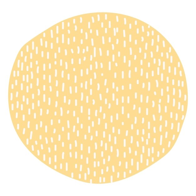 Png points jaunes cercle autocollant dessin à motifs fond transparent