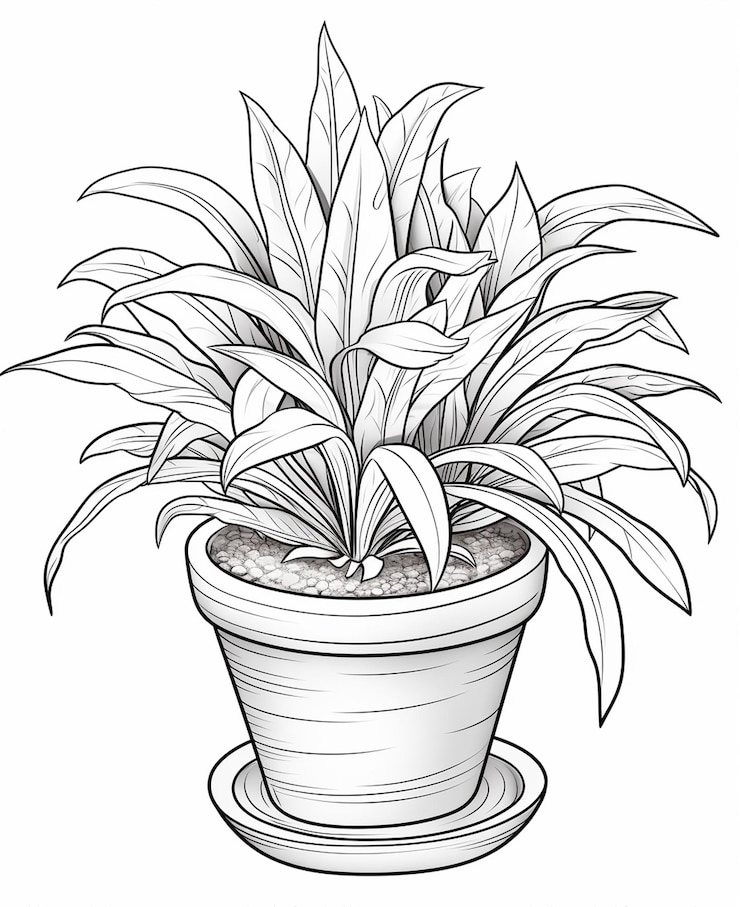 Photo un poat de fleurs de dessin au trait floral
